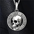 Miniatyrbild 5 av 5: Memento Mori Halsband Carpe Diem Hänge 3D Dödskalle Herr Halsband Mori 400-årsjubileum Halsband Special