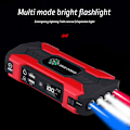 Miniatyrbilde 4 av 5: 12V Motorbil Powerbank Startmotor Bærbar Jumpstarter med LED Lommelykt Biler Nødlader USB Lading Blå blue