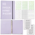 Pikkukuva 1 / 5: Pärm Budget Planering Anteckningsbok Finansiell Plan Kuvert LILA lila purple 1-1