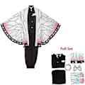 Pikkukuva 1 / 3: 2023-Demon Slayer Veli ja Sisko Kamado Nezuko Cosplay Puku Asu Kimono Anime Puku Peruukki-1 Shinobu Puku Shinobu Costume 110cm(child size)