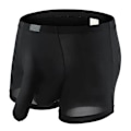 Miniatyrbillede 1 af 5: Herreunderbukser Boxer Shorts Bløde Åndbare Underbukser Boxer Elefant Næse Briefs Ensfarvet L