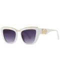 Miniatyrbild 4 av 7: 2024 lyxiga märkesdesigner solglasögon solglasögon för damer klassiska kattöga uv400 nyanser grossist hög kvalitet gafas de sol c9 sunglasses