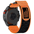 Miniatyrbillede 1 af 4: Nylonrem med klæbestrimmel til Garmin Fenix 7X/7X Pro/Instinct 2X/Quickfit 26mm - Orange Orang Orange Garmin Fenix 7X