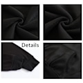 Miniatyrbillede 2 af 4: Unisex Tussy Trøje med Hætte Medium Tung Hætte Sort Sort-Perfekt Sort Black S