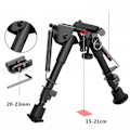 Miniatyrbillede 3 af 5: Justerbar 6-9\" Sniper Jagt Riffel Bipod Slynge Skyde Montering Stativ Skinne Adapter