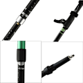 Pikkukuva 5 / 11: 1 säädettävät taittuvat vaelluskepit Black External lock 115cm