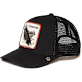 Pikkukuva 2 / 2: Aikuisten musta Panther Mesh -lippis Kesä Baseball -lippis Trucker -lippis W-WELLNGS Eagle - Musta Eagle - Black