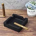 Miniatyrbillede 2 af 5: Uknuselig silikoneaskebæger til terrasse, udendørs, indendørs, hjem med 4 cigarholdere,