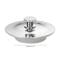 Miniatyrbillede 11 af 11: Rustfrit stål badekarprop Sink Badekarprop Dækker Universal afløb prop null - A 0.04