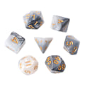 Pikkukuva 1 / 10: 7 kpl/setti Akryyliset Monitahoiset Noppaa TRPG Lautapeleille D4-D20 4 0.04