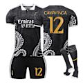 Pikkukuva 1 / 2: 23-24 Real Madrid jalkapalloasu lohikäärmekuvio versio lapset ja aikuiset sarja urheilujoukkueasu NO.12 CAMAVINGA NO.12 CAMAVINGA XL