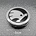 Miniatyrbild 3 av 5: 4 st 56 mm 60 mm Bilhjul Navkapsel Fälgskydd Emblem Dekaler Tillbehör För Skoda Rapid Octavia Fabia Superb Kodiaq Kamiq, 56 mm Grön
