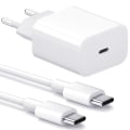 Pikkukuva 1 / 2: Samsungin laturi - Nopea laturi 20 W USB-C - Sovitin + 2 m kaapeli Valkoinen 1-Pack Samsung