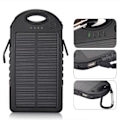 Miniatyrbillede 1 af 4: Solcelle Powerbank 5000mah Stødsikker / Snavs Dobbelt USB Port P