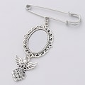 Miniatyrbilde 6 av 8: Foto Charms DIY Pin Bryllup Charms Oval Aluminium Plate Ph A3