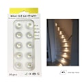 Miniatyrbild 3 av 3: 20 st små LED-spotlights, 1 W, 12 V, vattentät omgivningsbelysning för tak, bastu, takfot, trappor, gångvägar, gårdar, skåp, varmvit 3000 K Warm white 3000k 120 degrees
