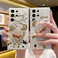 Pikkukuva 2 / 7: Sarjakuvakuori Samsungille ja Bling Kimallus Puhelinjalusta Söpö Puhelinkuori Tytöille Naisille Mikki Mickey Samsung S23