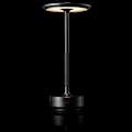 Miniatyrbilde 3 av 5: Trådløs skrivebordslampe Dimbar metall USB oppladbar skrivebordslampe - 1 stk black