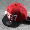 Pikkukuva 1 / 3: Uusi muoti lapset Ronaldo Cr7 Neymar Njr lippalakki hattu pojat tytöt lapset Messi Snapback hatut Hip Hop lippalakit Gorras red CR7