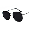 Pikkukuva 1 / 7: Kuusikulmainen metallirunkoiset aurinkolasit tukkumyynti UV400 aurinkolasit retro miehet naiset sävyt aurinkolasit C3 Black/black Classic style