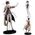 Miniatyrbild 1 av 2: Dazai Osamu Stående Figur, Anime Bungo Stray Dogs Cosplay Akryl Stående Modell Skrivbordsdekoration Prydnad