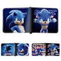Miniatyrbillede 2 af 5: Punge med flere lommer Sonic The Hedgehog pung møntpung ID-kort børnegaver A