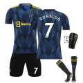 Miniatyrbillede 2 af 10: 21-22 Second Away Royal Blue Fodboldtrøje Børnevoksen Dragt Primær og Sekundær Skoleelever Træningstrøje Nr. 7 Stjerne No number for the second away game M#