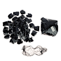 Miniatyrbilde 4 av 5: 50 stk. hårnett svart elastisk bunt hår usynlig hårnett mesh 4#-50Pcs