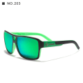Pikkukuva 1 / 7: 2024 Muoti KDEAM Merkkisuunnittelu UV400 Urheilu Polaroidit Neliönmuotoiset Aurinkolasit Unisex Päällystetyt Lasit Gafas de sol Urheiluun C203