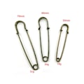 Miniatyrbilde 2 av 10: 10 stk Store Sikkerhetsnåler Brosjenåler BRONSE 60MM 60MM Bronse Bronze 60mm-60mm