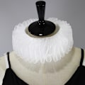 Miniatyrbillede 2 af 7: Kvinders Renaissance Elizabethansk Ruffle Falsk Krave Chiffon Retro Klovn Hals Ruff