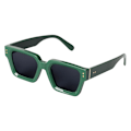 Pikkukuva 5 / 7: 2024 Aurinkolasit Koko Luxe Custom Premium Sävyt Naiset Designer Musta Brändi Aurinkolasit Miehet Neliö Auringolasit Miehille C3 Yellow Frame Full Gray Luxury Fashion Sunglasses