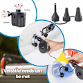Miniatyrbilde 4 av 5: Elektrisk Luftpumpe Bærbar Rask Fylling Bil Adapter Luftpumpe for Oppblåsbare Bassengflytere Oppblåsbare Puter EU Home Car Dual Purpose