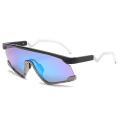 Miniatyrbilde 1 av 7: Motebevisst nytt design, trendy rammeløse solbriller med ett stykke linse, personlighetssport for menn og kvinner, utendørs syklingssolbriller 2024 C4 Fashion sunglasses