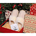 Miniatyrbillede 2 af 4: Dame Fluff Dual Memory Foam Hjemmesko Damer Hyggelige Svangstøtte Varme Hjemmesko Slip-on Komfortable Vinter Hjemmesko med Skridsikker Sål