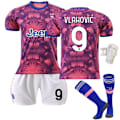 Miniatyrbilde 2 av 10: Juventus 22-23 Andre drakt nr. 9 Hove 22 Di Maria 10 Pogba 7 Chiesa Size 10 with socks #XS