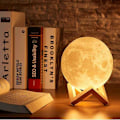 Miniatyrbilde 5 av 5: 3D Månelampe, 16 Farger LED Månelys, 13cm Månelampe Nattelys Fjernkontroll USB Lader Stemningslampe for Festgave