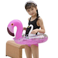 Miniatyrbillede 2 af 2: Flamingo Sequin Dyre Liggende Børne Bade Ring