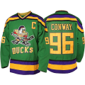 Pikkukuva 1 / 4: Miesten Mighty Ducks 96 Charlie Conway 99 Adam Banks 33 Greg Goldberg Elokuva Jääkiekkopaita Vihreä 96 L