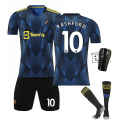 Miniatyrbillede 3 af 11: 21-22 Second Away Royal Blue Fodboldtrøje Børne- og voksenstørrelser Primær- og sekundærskoleelever Træningstrøje Nr. 7 Stjerne Size 7 with socks S#