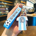 Pikkukuva 5 / 5: Messi Jalkapallo Avaimenperä Laukku Riippuva Sarja Nukke Nukke Tähti Urheilu Avaimenperä Toimintahahmo Muistoesine Lelulahja 1