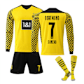 Pikkukuva 1 / 6: 21/22 Dortmund Koti Pitkähihainen Jersey Set Lapset Aikuiset Jalkapallopaita Harjoituspaita No.7 SANCHO No. 7 SANCHO XL