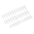 Miniatyrbilde 2 av 5: 360 stk Frosted Negler Tips Coffin Almond Stiletto Cover Clear Long Easy False Nail