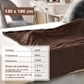 Miniatyrbillede 3 af 4: COSTWAY Varme tæppe 130x180cm 4 varmeniveauer Automatisk slukning 8H Fjernbetjening Timer i vaskbar flannel kaffe