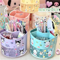 Miniatyrbild 2 av 5: Kawaii Kuromi roterbar pennhållare Anime My Melody Cinnamoroll Pompompurin borsthållare Pochacco arrangör kontorsmaterial Pompom purine