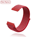 Miniatyrbild 1 av 5: Nya 18 mm 20 mm 22 mm remmar för Garmin Venu 2S Armband Vivoactive 3 4S 4 Forerunner 245 645 Galaxy Watch 4 Classic 42 46 mm Röd Nylon Red Nylon 20mm