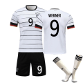 Miniatyrbilde 1 av 11: Fotballdraktsett for menn, kvinner og barn - Tysklands landslag nr. 13 Muller - 2021 - Konkurransedrakt, treningsdrakt, personlig drakt 2021 German Socks No. 9 20