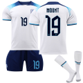 Miniatyrbillede 1 af 11: 22-23 England hjemme VM-trøje nr. 9 Kane 10 Sterling 19 Mount 20 Foden fodbolduniform No. 19 with socks #2XL