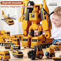 Miniatyrbillede 2 af 5: Magnetisk Transformationsbil til Technic, Samlet Legetøj med Opbevaringsboks