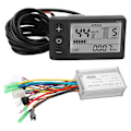 Miniatyrbild 1 av 8: 36V/48V 250W/350W 15A Borstlös Motorstyrenhet LCD866 Displaypanel Elektrisk Cykel Borstlös Styrenhet Kit 0.5